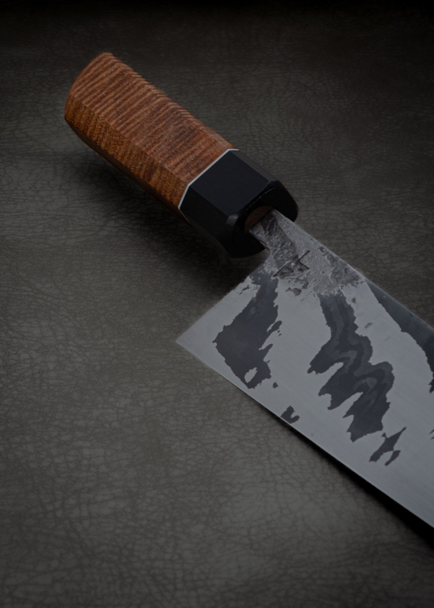 Gyuto (8.2") -'Tiger Mai' w/ Curly Koa