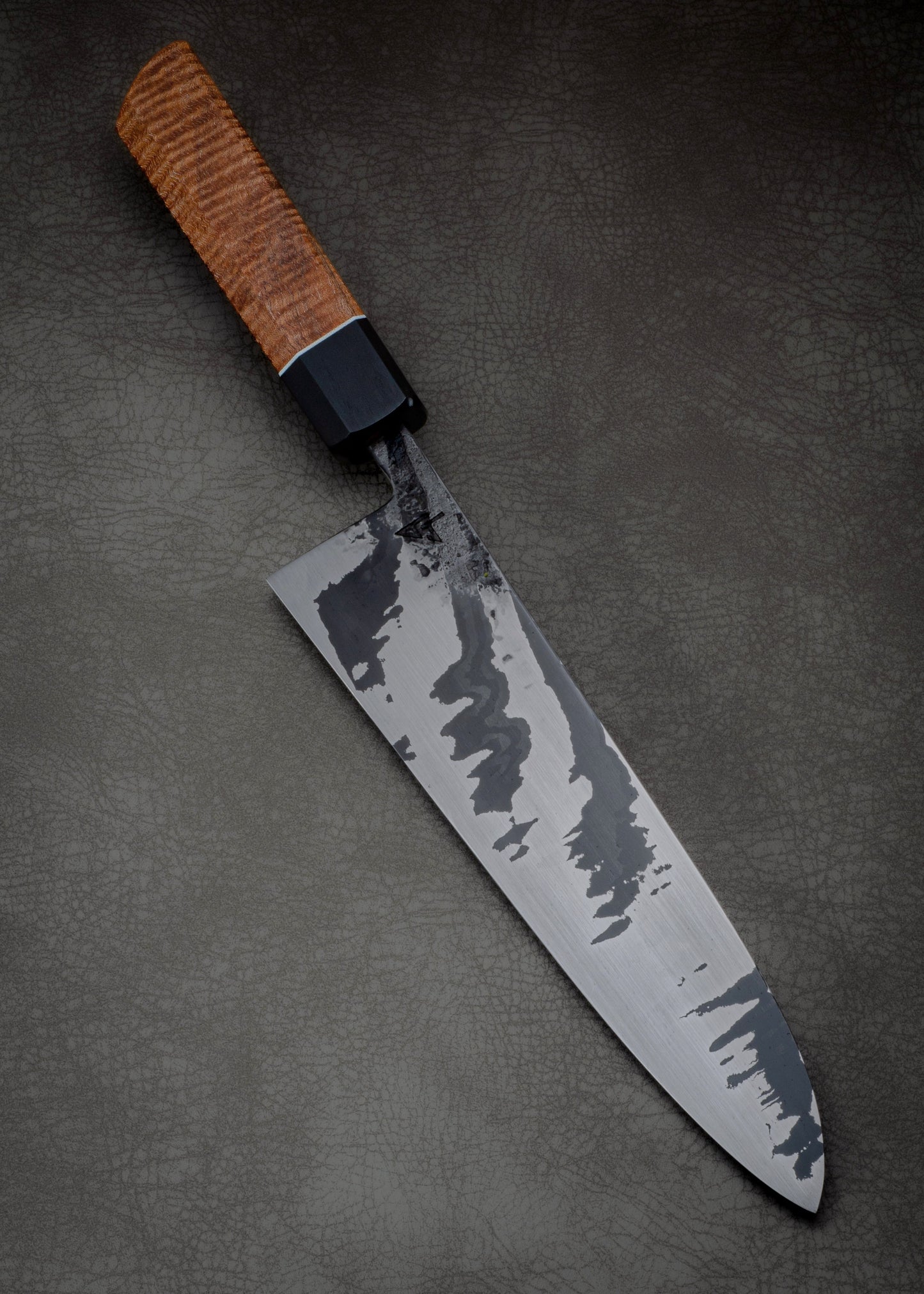 Gyuto (8.2") -'Tiger Mai' w/ Curly Koa