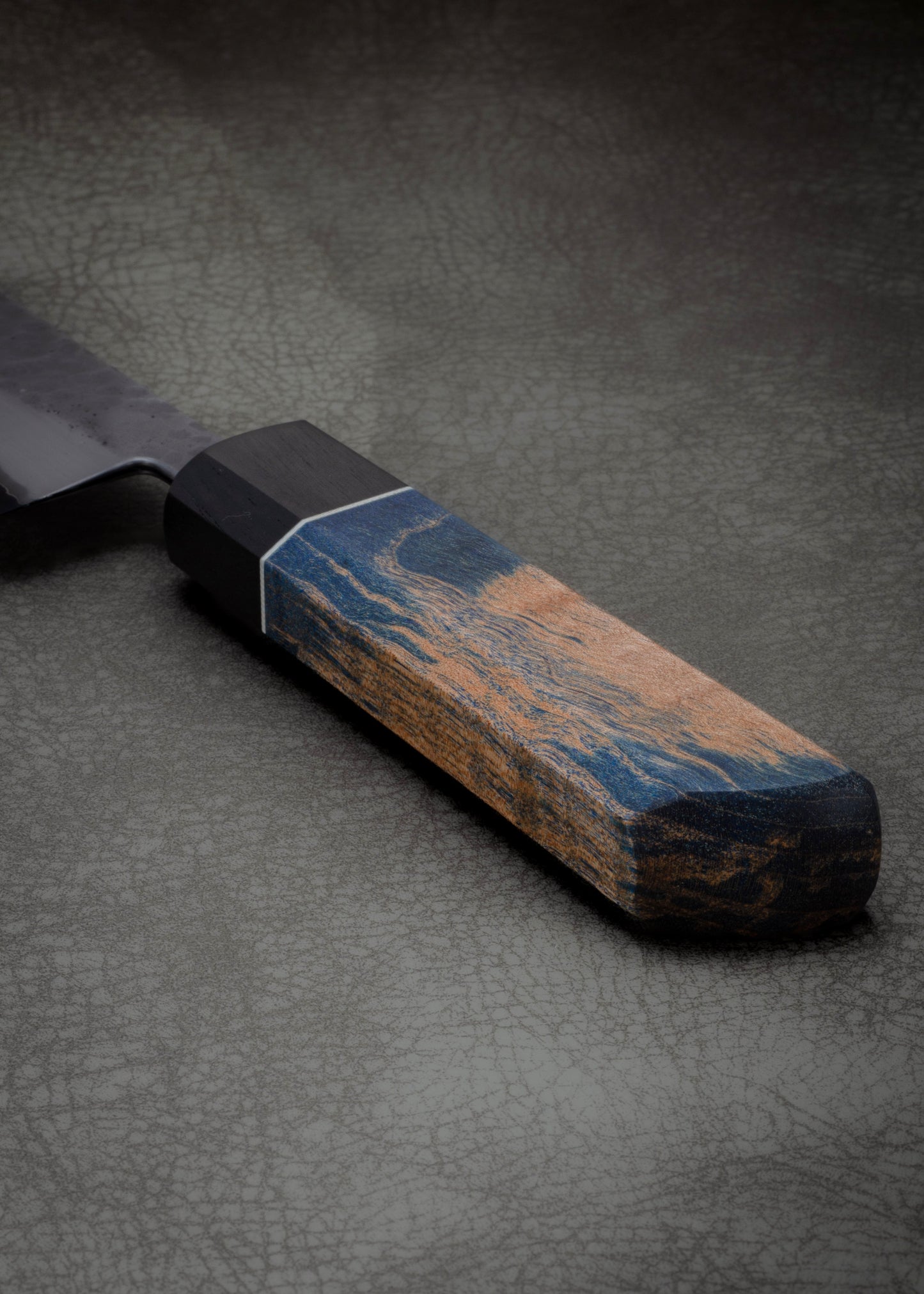Oversized Petty Knife (7.1") -- Vtoku2 w/ Dyed Maple