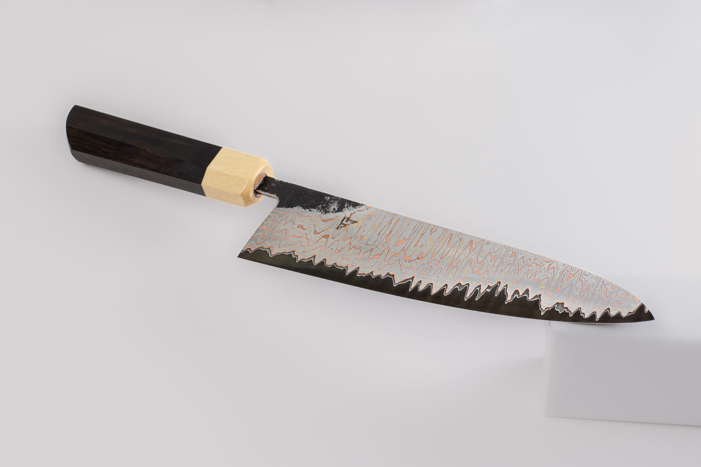 Sold - Custom Gyuto 210mm (8.2") - Yu-Shoku and Ebony